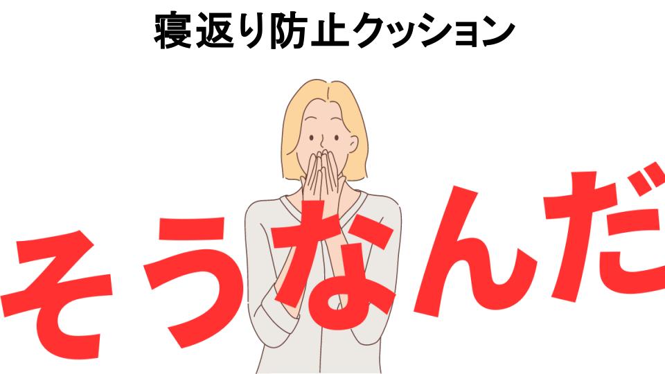 意味ないと思う人におすすめ！寝返り防止クッションの代わり